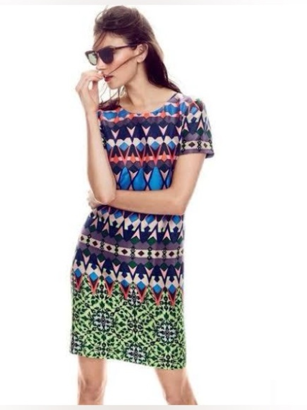 J.Crew Gemstone Silk Floral Shift Dress